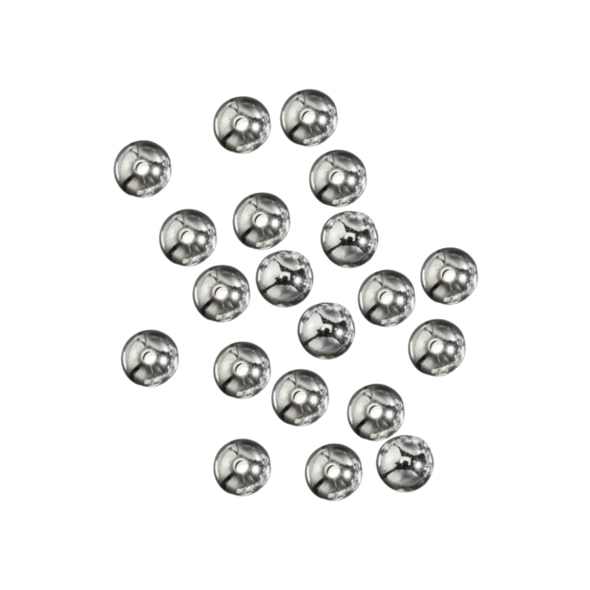 LINDY BEADS - 5MM - SILVER METALLIC
