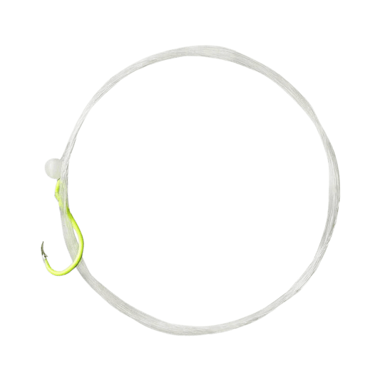 LINDY LEECH RIG SNELL 5PK #6 CHARTREUSE