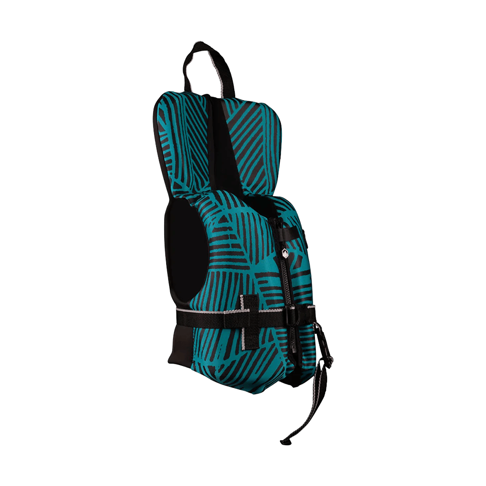 LIQUID FORCE INFANT FURY CGA LIFE JACKET 0 LBS to 30 LBS - BLUE/BLACK side view