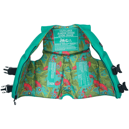 LIQUID FORCE YOUTH LANAI CGA LIFE JACKET - TEAL inside view