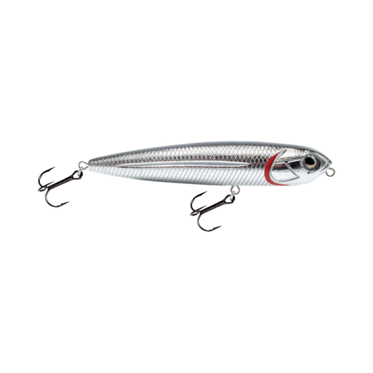 LIVINGSTON LURES WALKING BOSS JR BLACK BACK CHROME SHAD