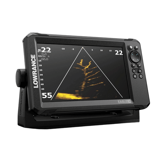 LOWRANCE EAGLE EYE 9 LIVE WITH TM TRANSDUCER - ANGLE VIEW