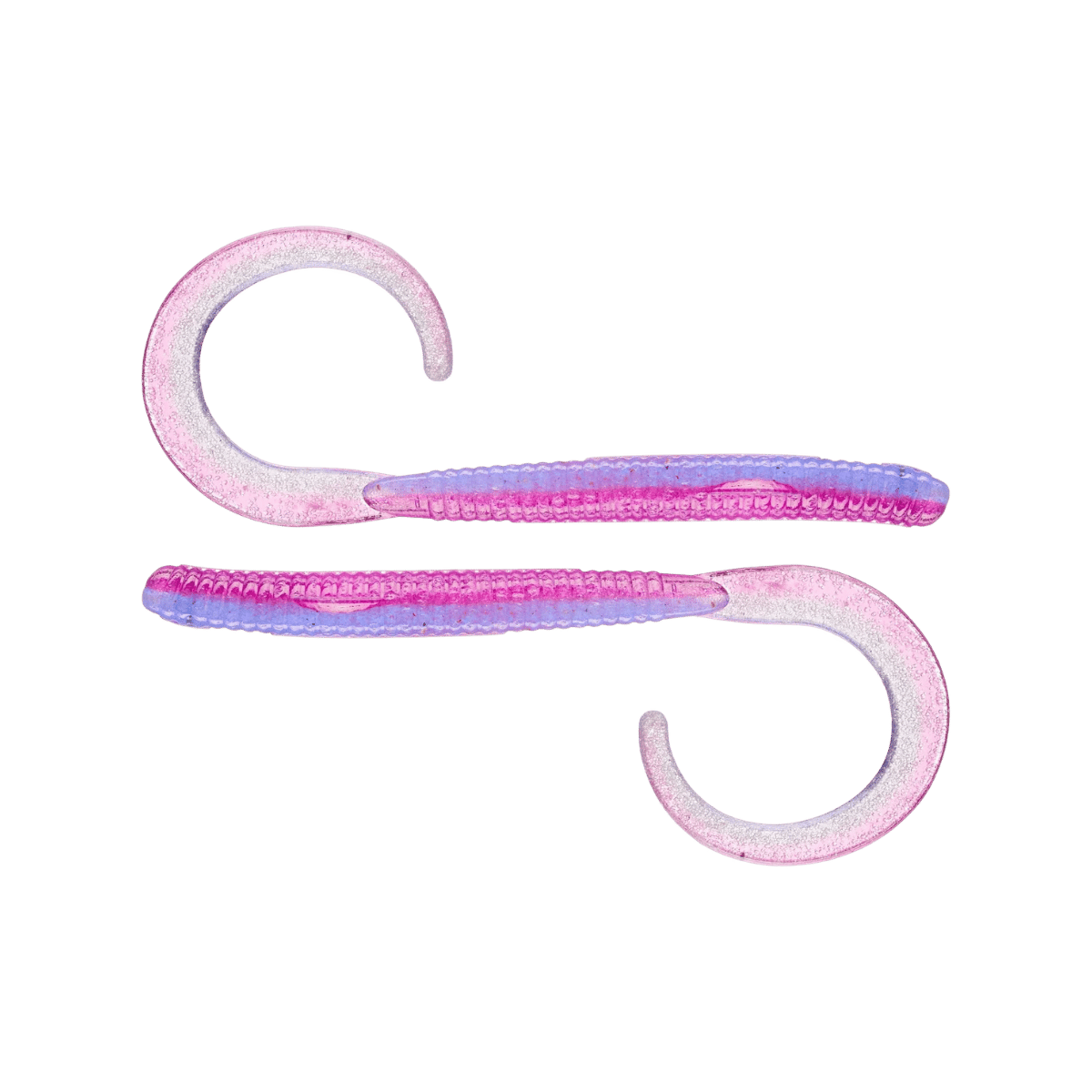 DAIWA EVERGREEN LUCY CURLY TAIL 8PK - 3.2IN MORNING DAWN