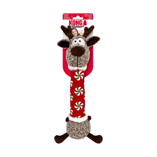 KONG HOLIDAY SHAKERS LUVS REINDEER - MEDIUM