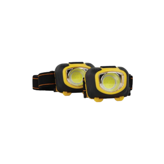LUX PRO LED HEADLAMP 2 PACK BLACK YELLOW
