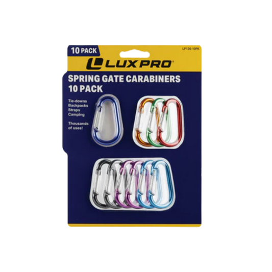 LUX PRO MULTI COLOR CARABINERS 10 PACK IMAGE