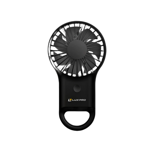 LUX PRO RECHARGEABLE MINI FAN BLACK