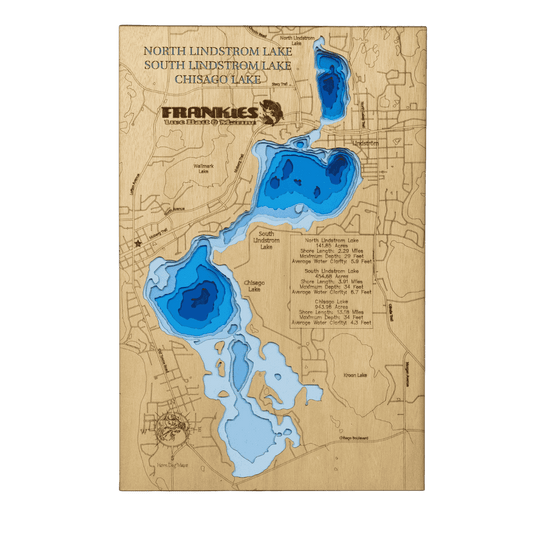 LAKEMAPS/IN DEPTH FHS - SOUTH LINDSTROM/CHISAGO LAKE