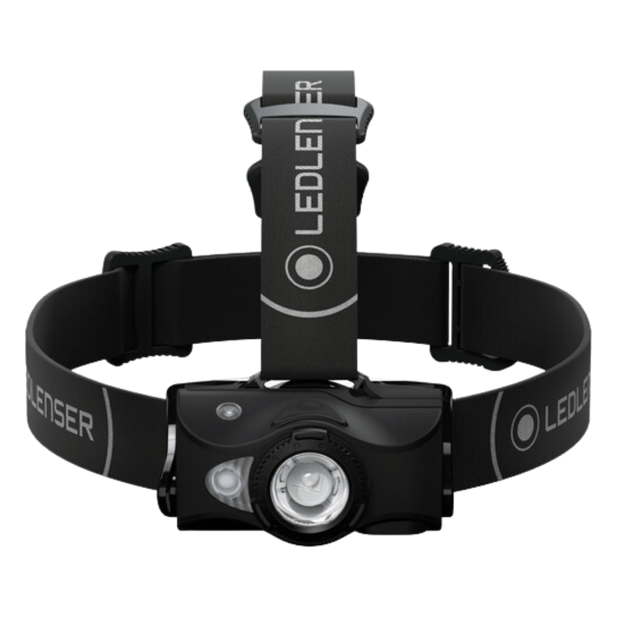 LEDLENSER REMOVABLE HEAD LAMP - BLACK - 600LM - FRONT VIEW