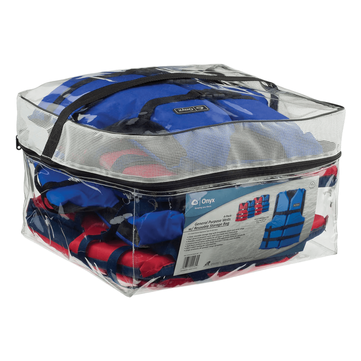 GENERAL PURPOSE LIFE JACKET 4-PACK