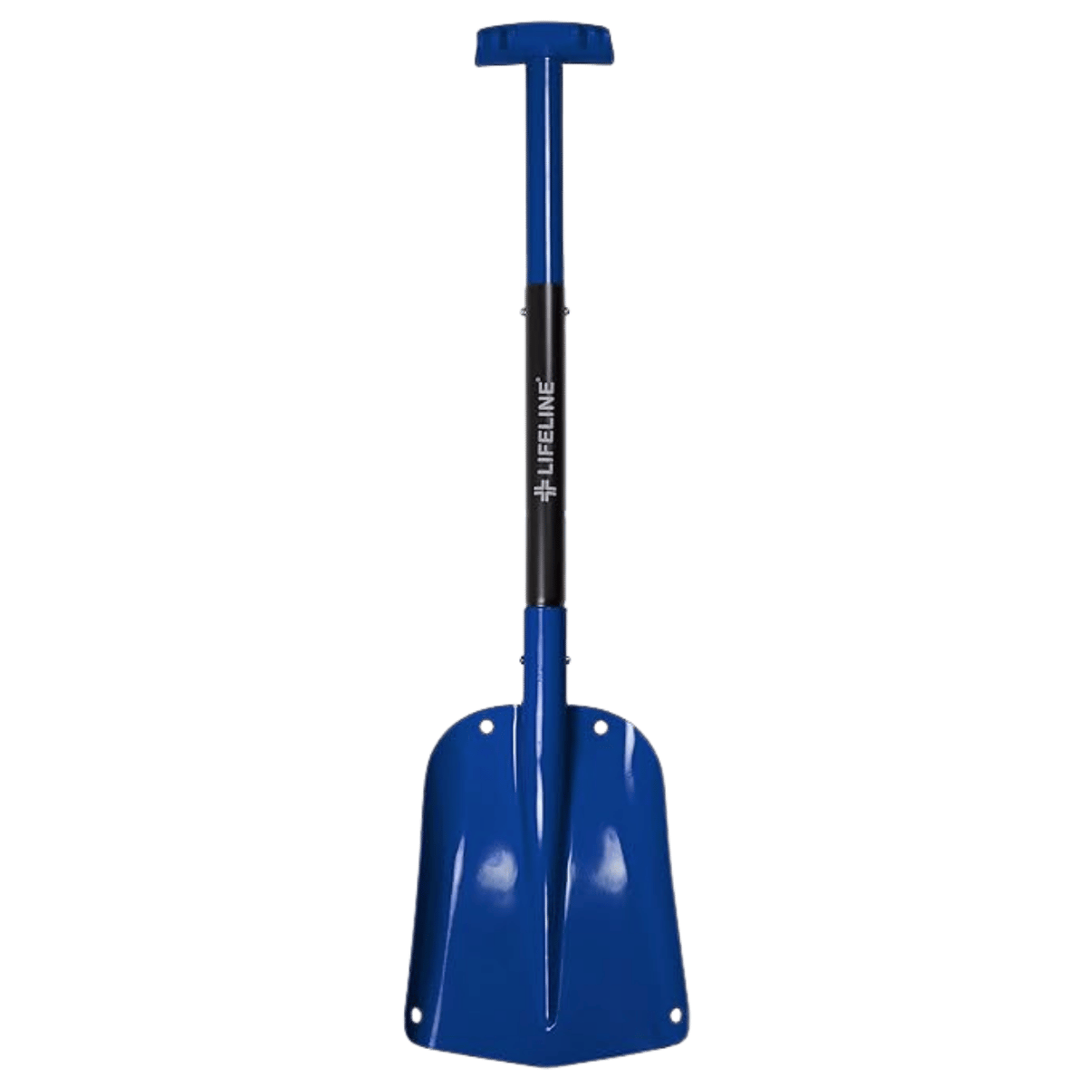 LIFELINE ALUMINUM SPORT UTILITY SHOVEL - BLUE/BLACK - ANGLED FRONT VIEW