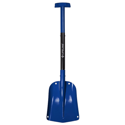 LIFELINE ALUMINUM SPORT UTILITY SHOVEL - BLUE/BLACK - ANGLED FRONT VIEW