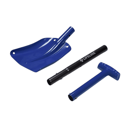 LIFELINE ALUMINUM SPORT UTILITY SHOVEL - BLUE/BLACK - MULTI COMPONENTS