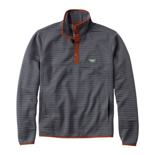 L.L BEAN AIRLIGHT KNIT PULLOVER - PLATINUM
