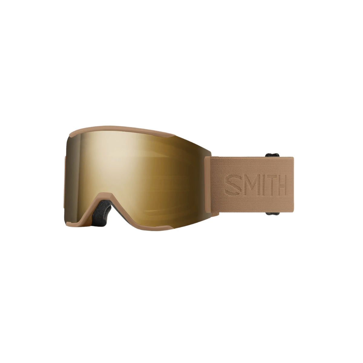 SMITH SQUAD MAG GOGGLE - SUN BLACK GOLD MIRROR - SAFARI FLOOD