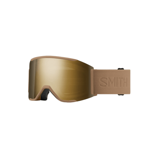 SMITH SQUAD MAG GOGGLE - SUN BLACK GOLD MIRROR - SAFARI FLOOD