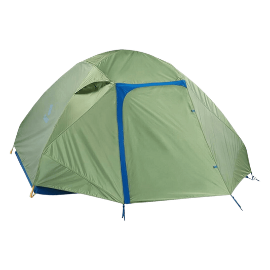 MARMOT TUNGSTEN 4P BACKPACKING TENT - FOLIAGE/DK AZURE FRONT WITH RAINFLY