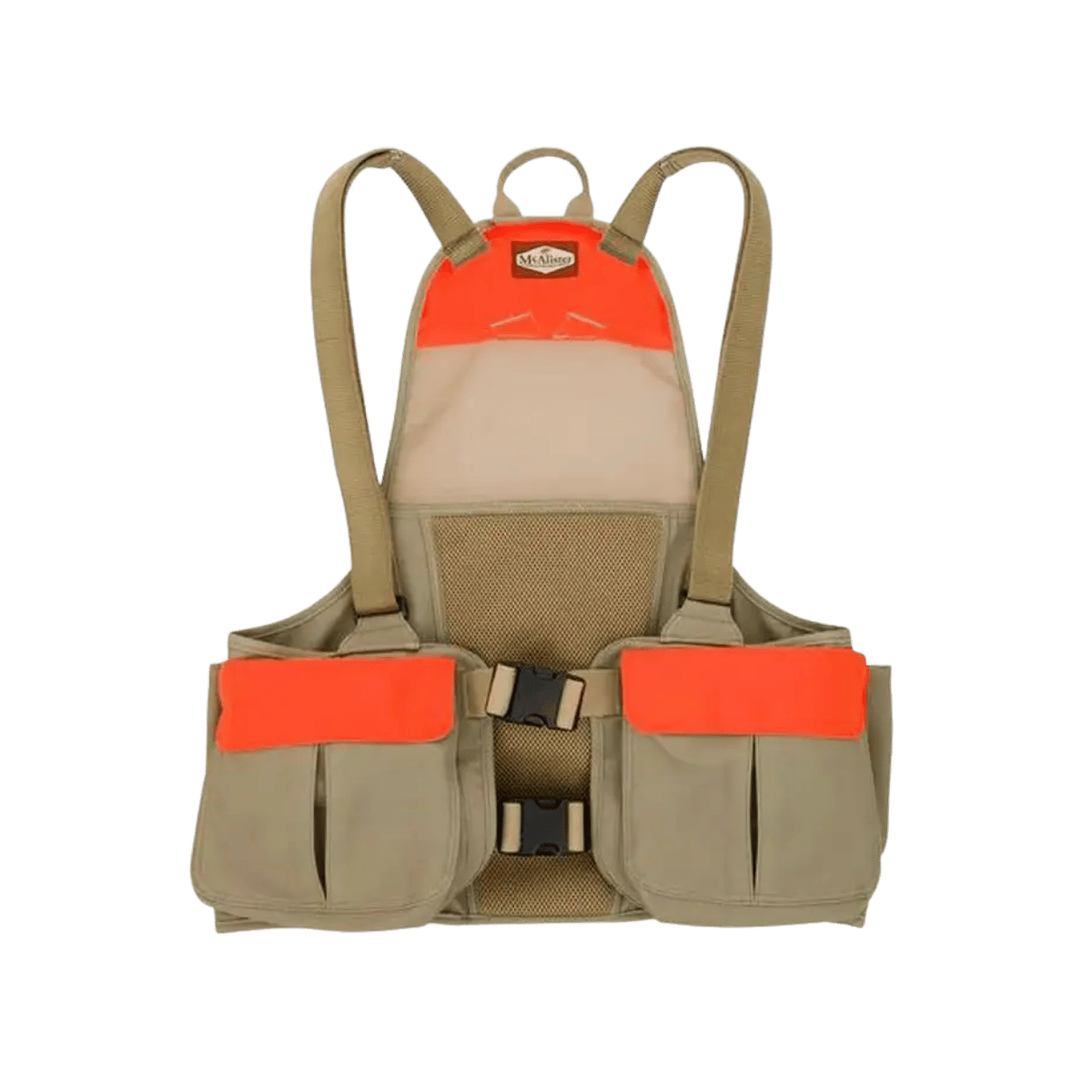 MCALISTER MEN'S UPLAND STRAP VEST -BLAZE ORANGE KHAKI