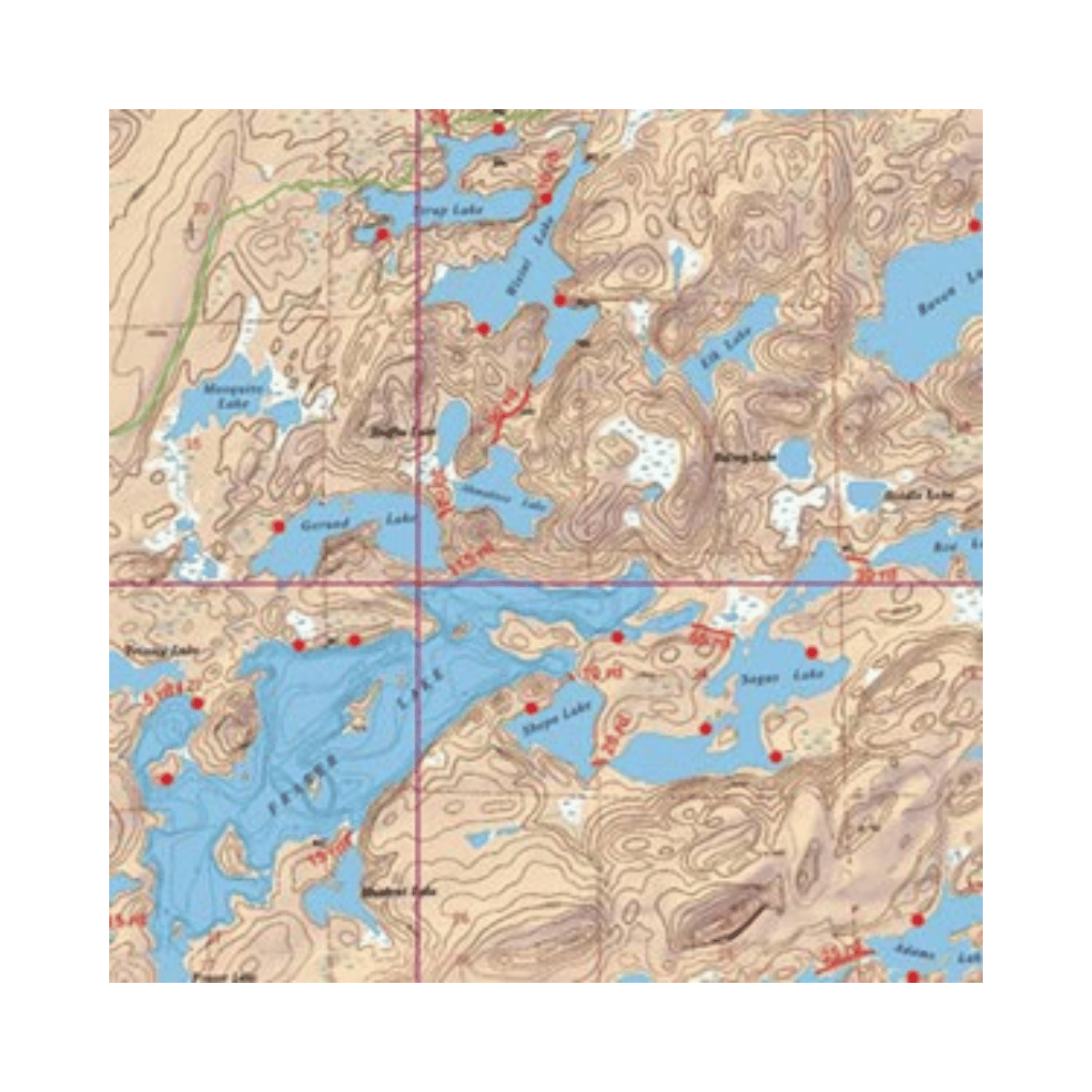 MCKENZIE PROD MCKENZIE BWCA MAP #08 IMAGE