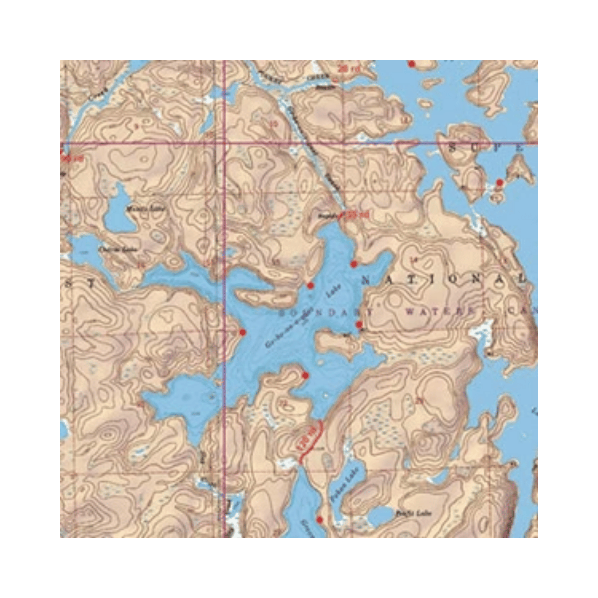 MCKENZIE PROD MCKENZIE BWCA MAP #13 IMAGE