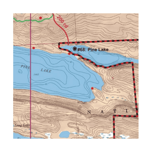 MCKENZIE BWCA MAP #01 - PINE, GREENWOOD AND MOUNTAIN LAKES