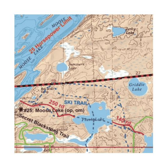 MCKENZIE BWCA MAP #09 - MOOSE, BASSWOOD AND SNOW BANK LAKES