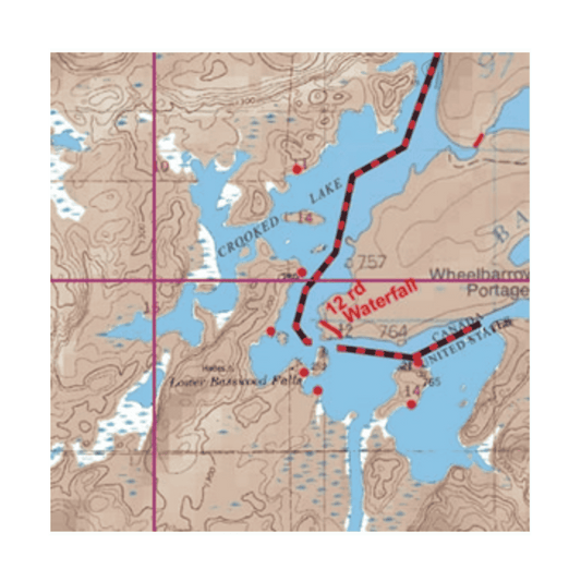 MCKENZIE BWCA MAP #11 - JACKFISH BAY, CROOKED LAKE AND BEARTRAP RIVER