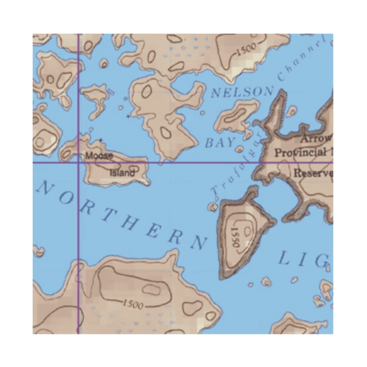 MCKENZIE BWCA MAP #24 -  NORTHERN LIGHT LAKE