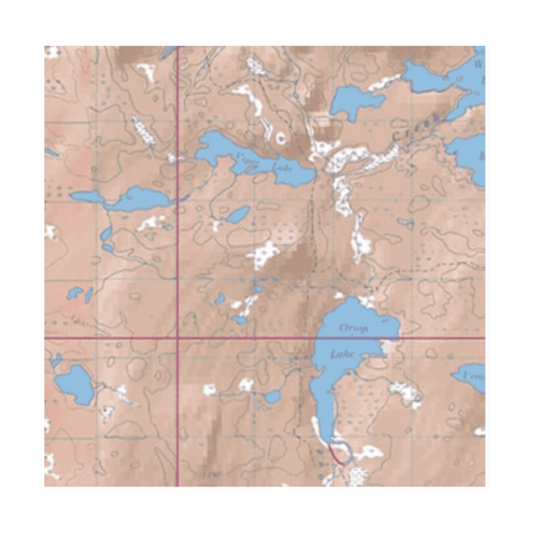 MCKENZIE BWCA MAP #30 - RED PINE, BAD WATER AND SNOW LAKES