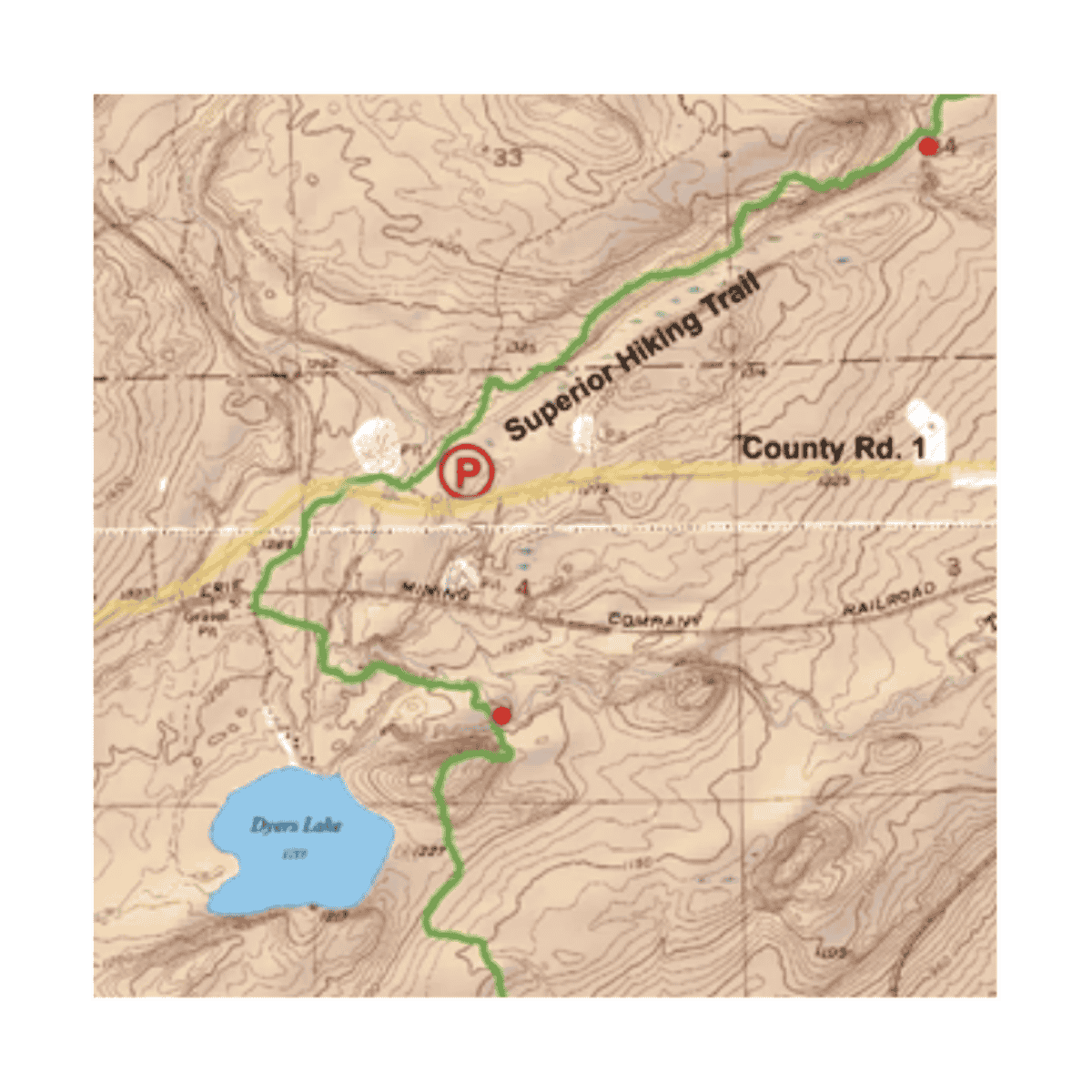 MCKENZIE MAP #103 - TACONITE HARBOR/LITTLE MARAIS AND CROSBY MANITOU STATE PARK