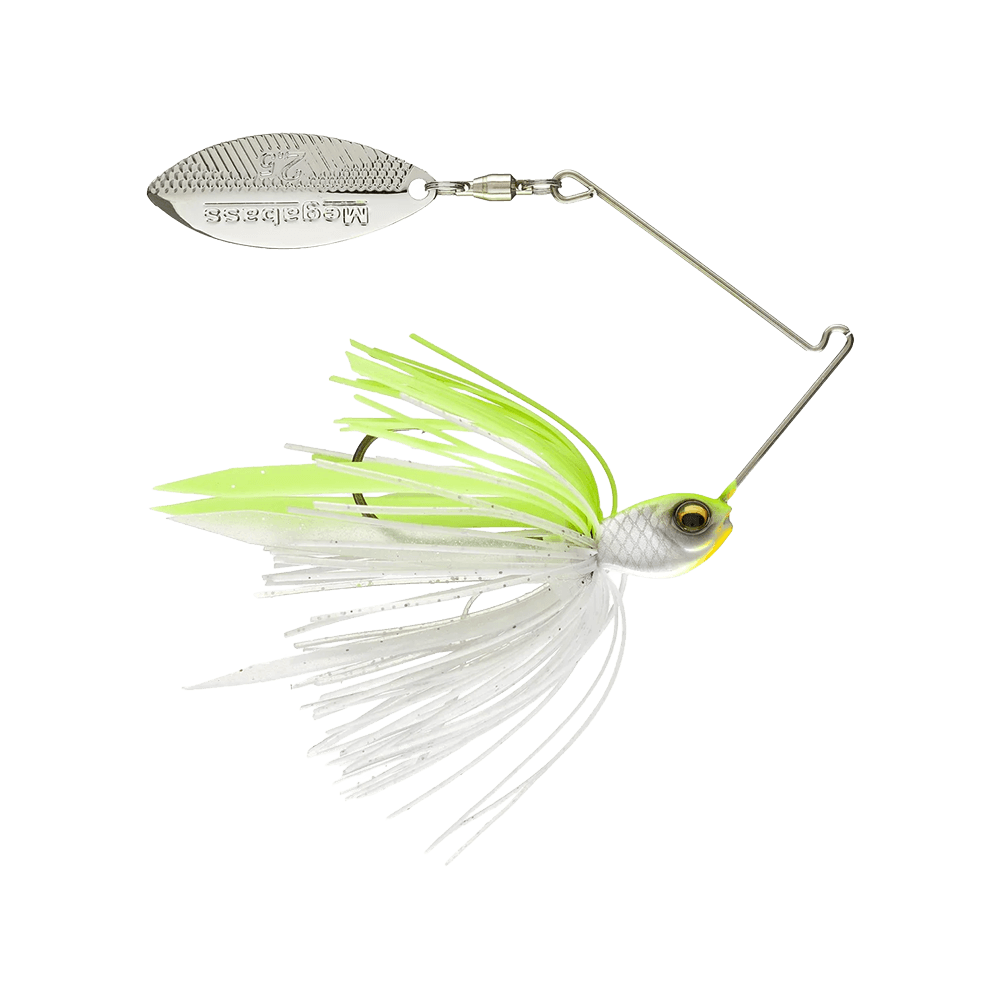 MEGABASS SV-3 SINGLE WILLOW SPINNERBAIT 1/4 OZ white chart