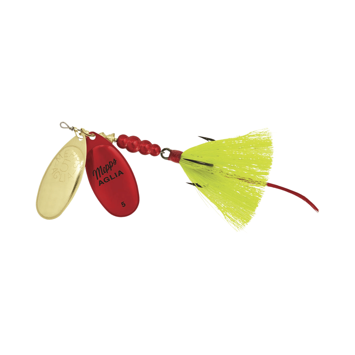 MEPPS DBL BLADE AGLIA 11/16OZ - GOLD/RED PLAT-YELLOW