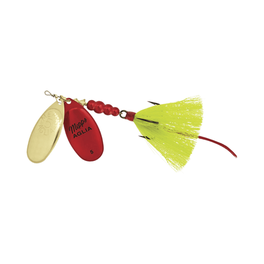 MEPPS DBL BLADE AGLIA 11/16OZ - GOLD/RED PLAT-YELLOW