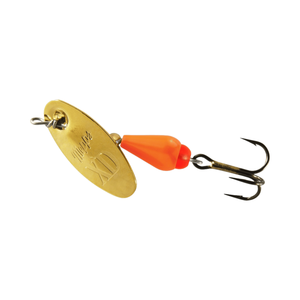 MEPPS XD PLAIN SPINNER 1/10OZ ORANGE-GOLD