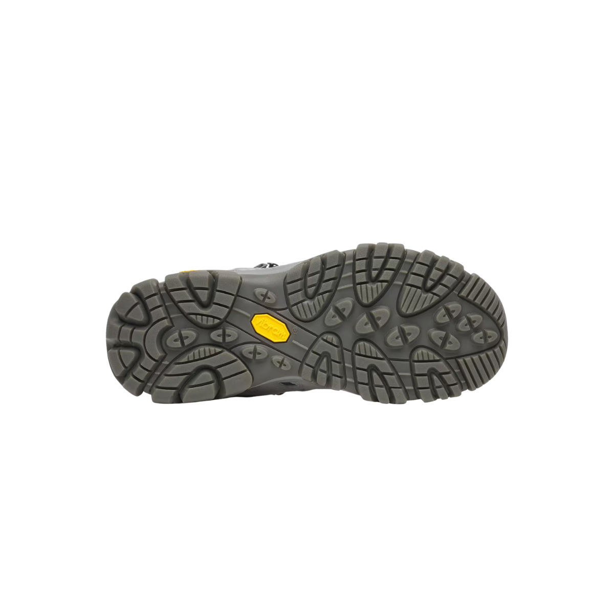 MERRELL W MOAB 3 MID WP WIDE BOTTOM VIEW