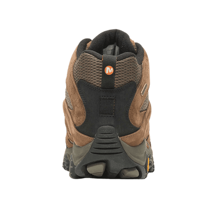 MERRELL MOAB 3 MID WATERPROOF MEN’S HIKING SHOES – EARTH_BACK ANGLE