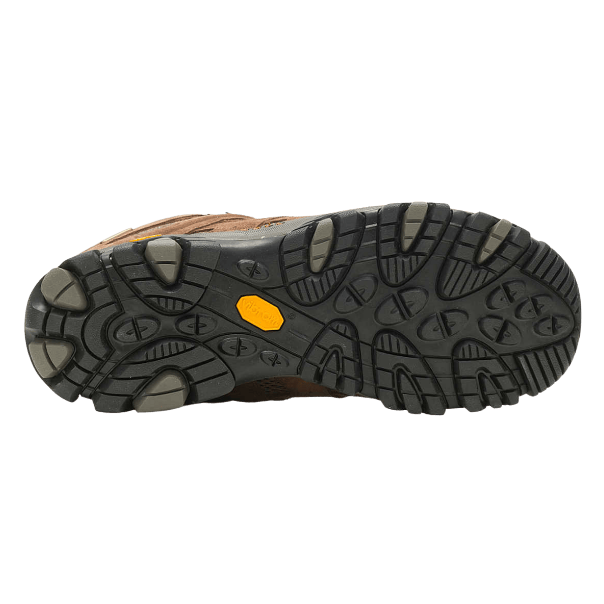 MERRELL MOAB 3 MID WATERPROOF MEN’S HIKING SHOES – EARTH_BOTTOM ANGLE