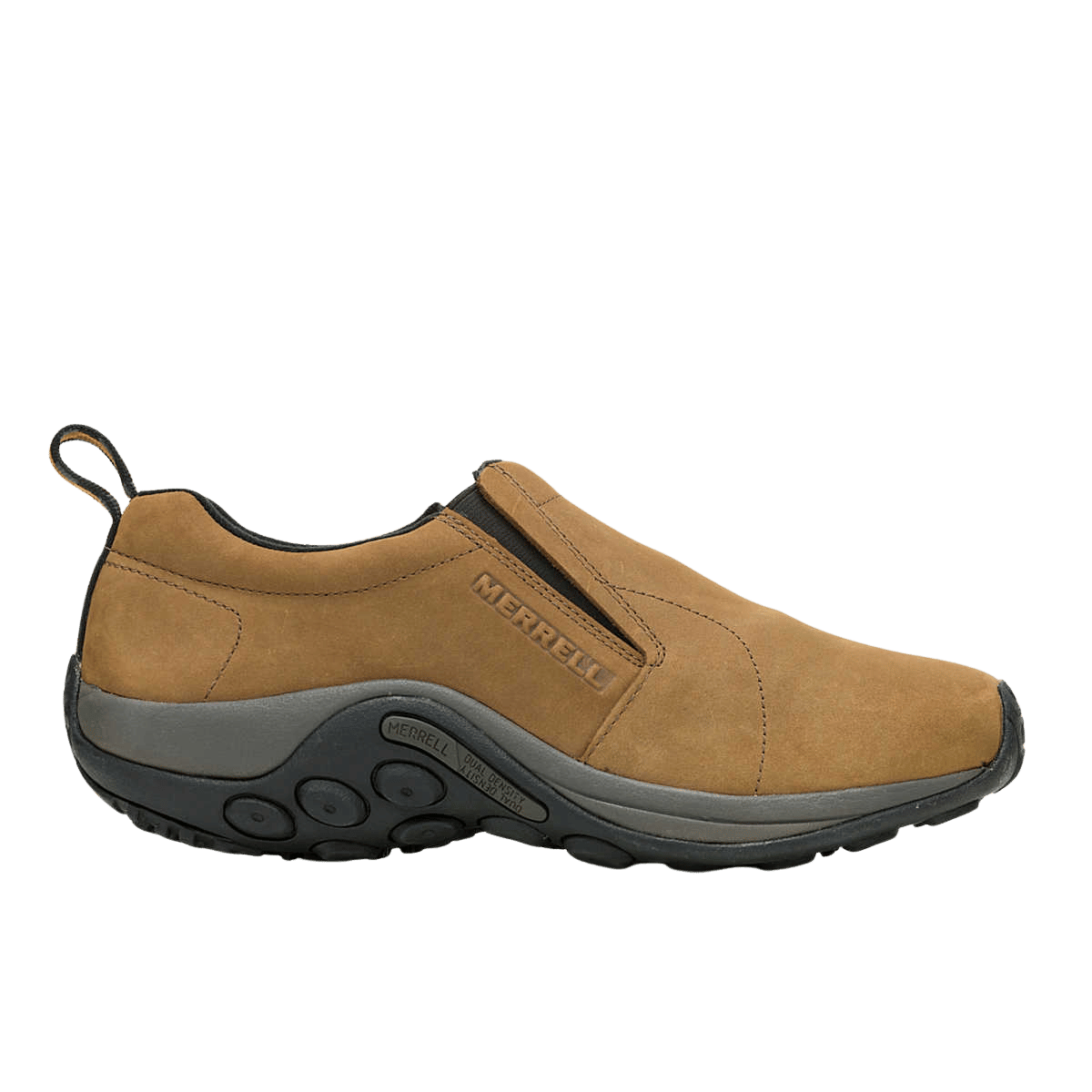 MERRELL MEN'S JUNGLE MOC NUBUCK WIDE WIDTH - BROWN - SIDE VIEW