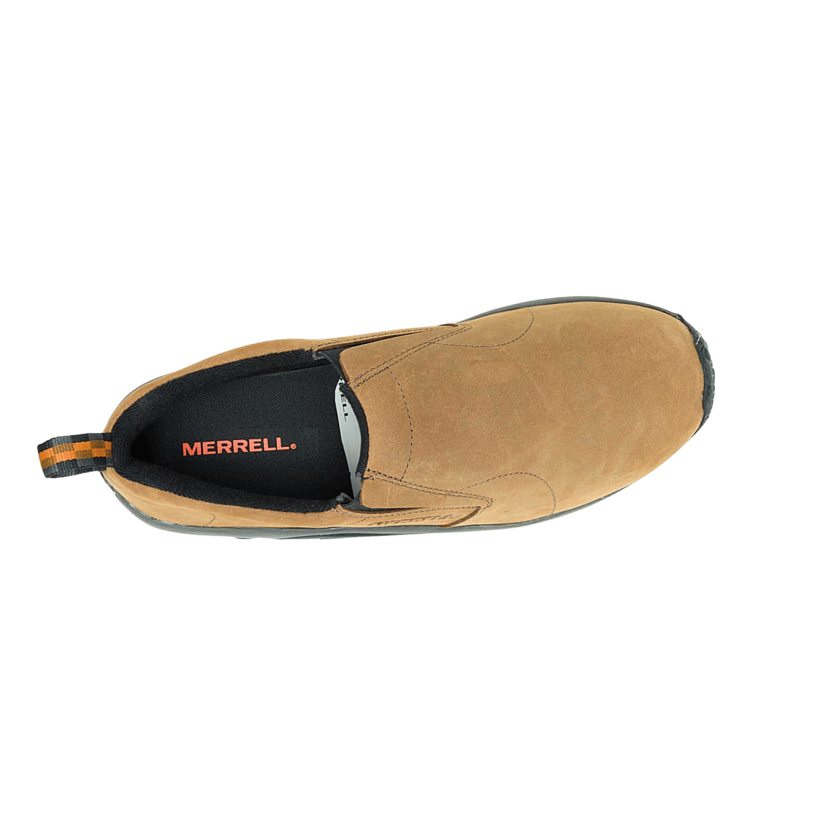 MERRELL MEN'S JUNGLE MOC NUBUCK WIDE WIDTH - BROWN - TOP VIEW