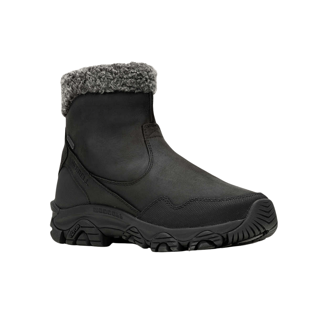 MERRELL WOMEN'S COLDPACK 3 THERMO MID ZIP 200GR - BLACK - FRONT VIEW