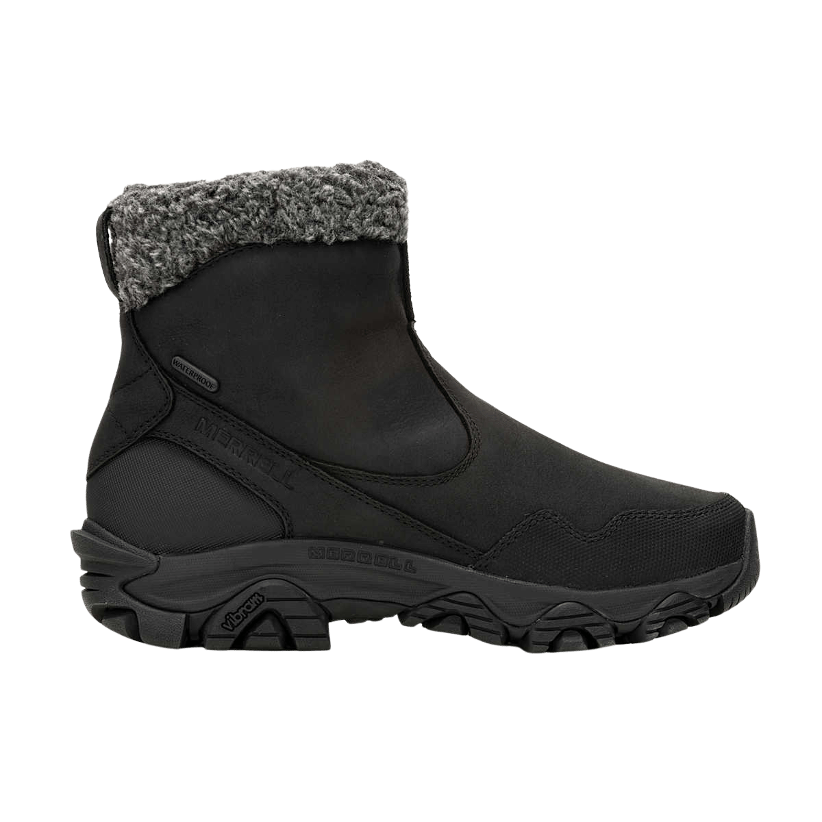 MERRELL WOMEN'S COLDPACK 3 THERMO MID ZIP 200GR - BLACK - SIDE VIEW