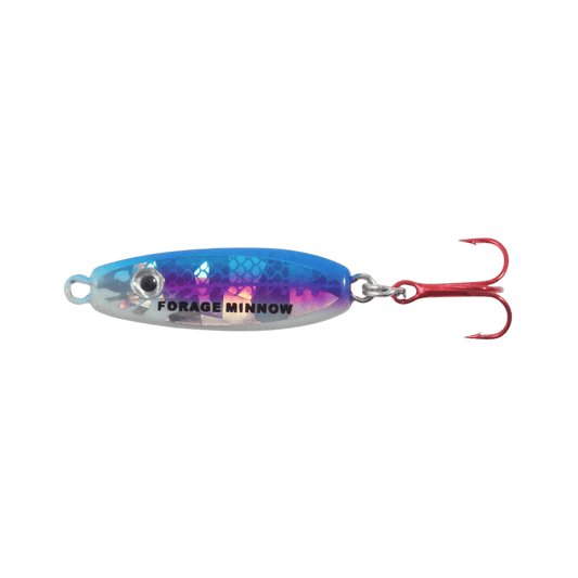 NORTHLAND FORAGE MINNOW SPOON - 1/8OZ - S-GLO RAINBOW