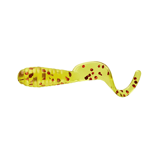 MISTER TWISTER LIL` BIT 20PK 1IN - CHARTREUSE RED FLAKE 