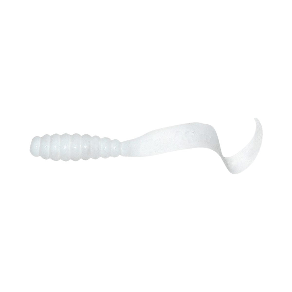 MISTER TWISTER MEENY CURLY TAIL GRUB 100PK 3IN - WHITE