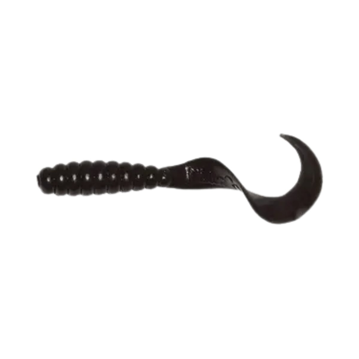 MISTER TWISTER MEENY CURLY TAIL GRUB 20PK 3IN - BLACK