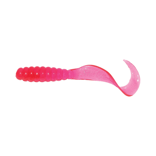 MISTER TWISTER MEENY LURE 20PK 3IN - PINK
