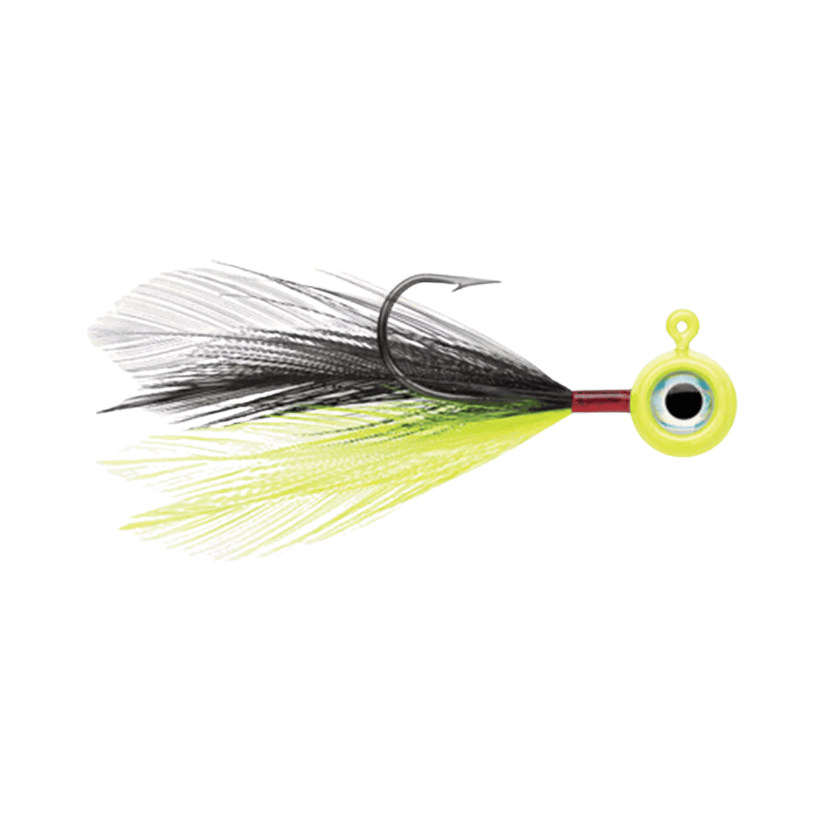 MOON FLY JIG 1/16OZ GLOW CHARTREUSE