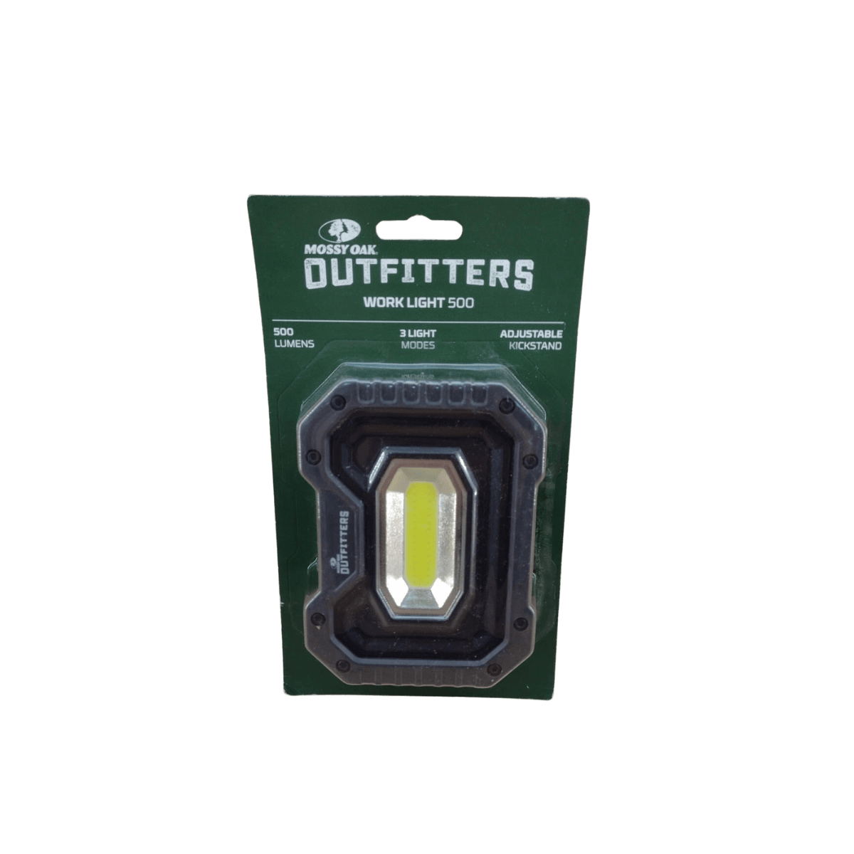 MOSSY OAK OUTFITTERS WORK LIGHT 500 LUMEN - FRONT VIEW
