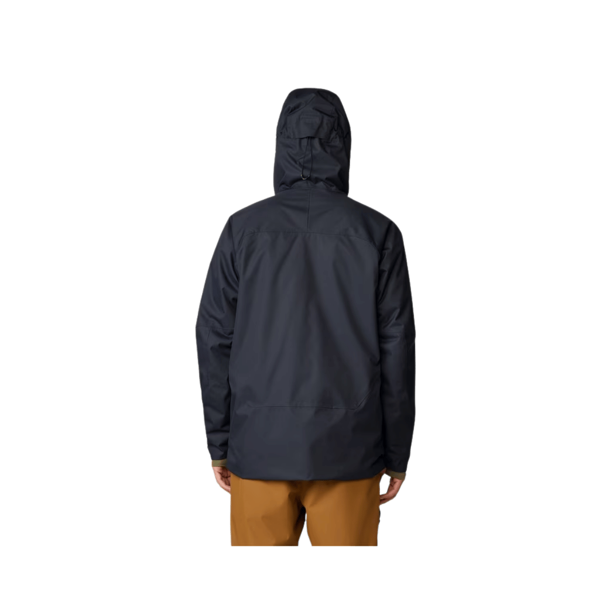 MOUNTAIN HARDWEAR MEN'S FIREFALL INSULATED JACKET - BLACK, BACK ANGLE, SM, MD, LG, XL, XXL