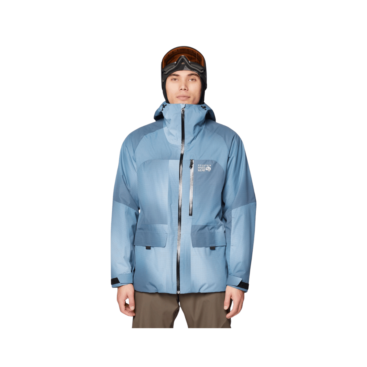 MOUNTAIN HARDWEAR MEN'S FIREFALL INSULATED JACKET - MOON BLUE OMBRE, FRONT ANGLE, SM, MD, LG, XL